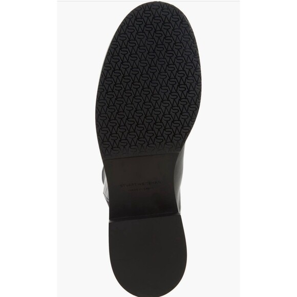 Stuart Weitzman 50/50 Bold Over The Knee Black Leather Boot Size 9 W - Picture 9 of 9